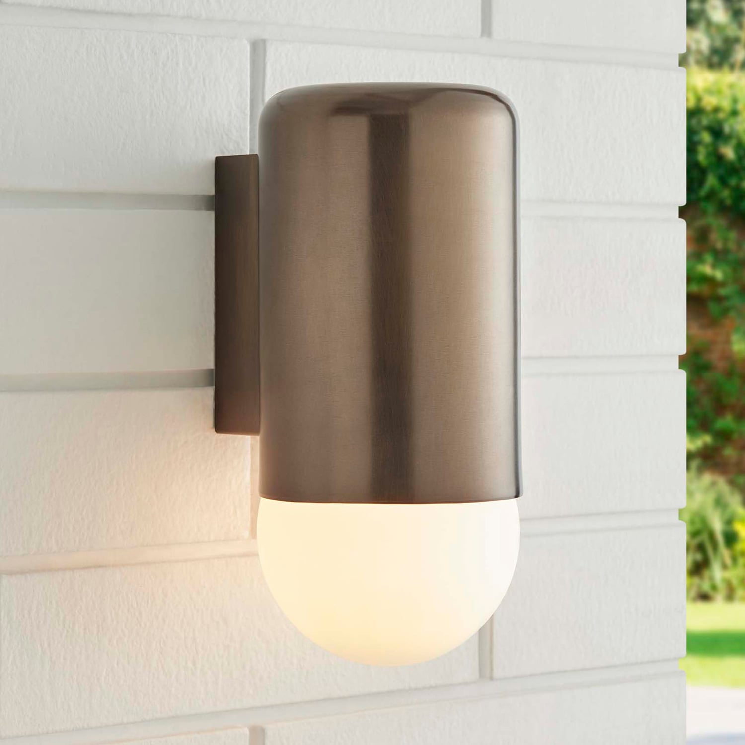Ivor Iron & Glass Outdoor Wall Light