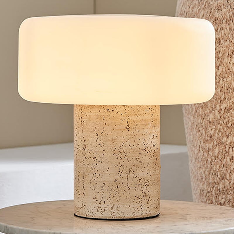 Emery Cement & Glass Table Lamp