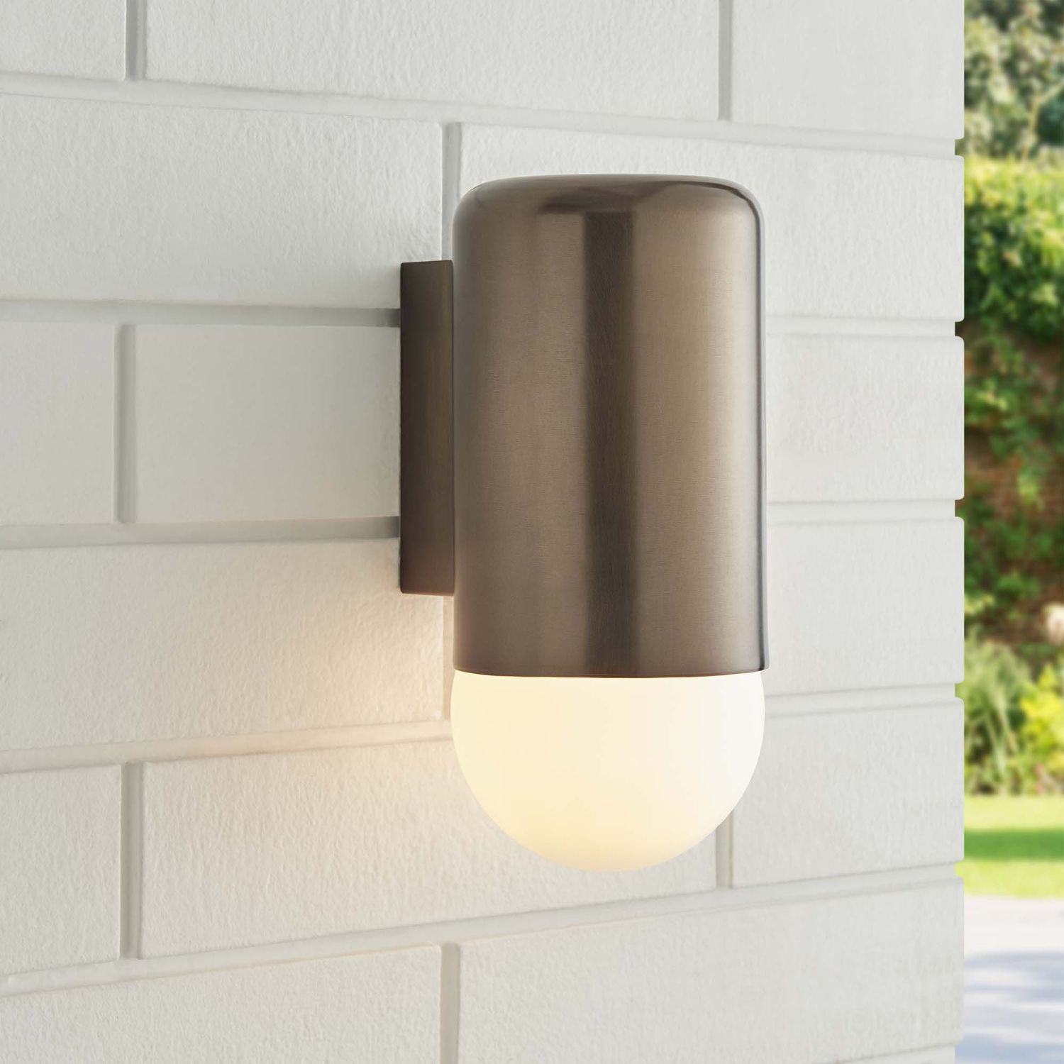 Ivor Iron & Glass Outdoor Wall Light