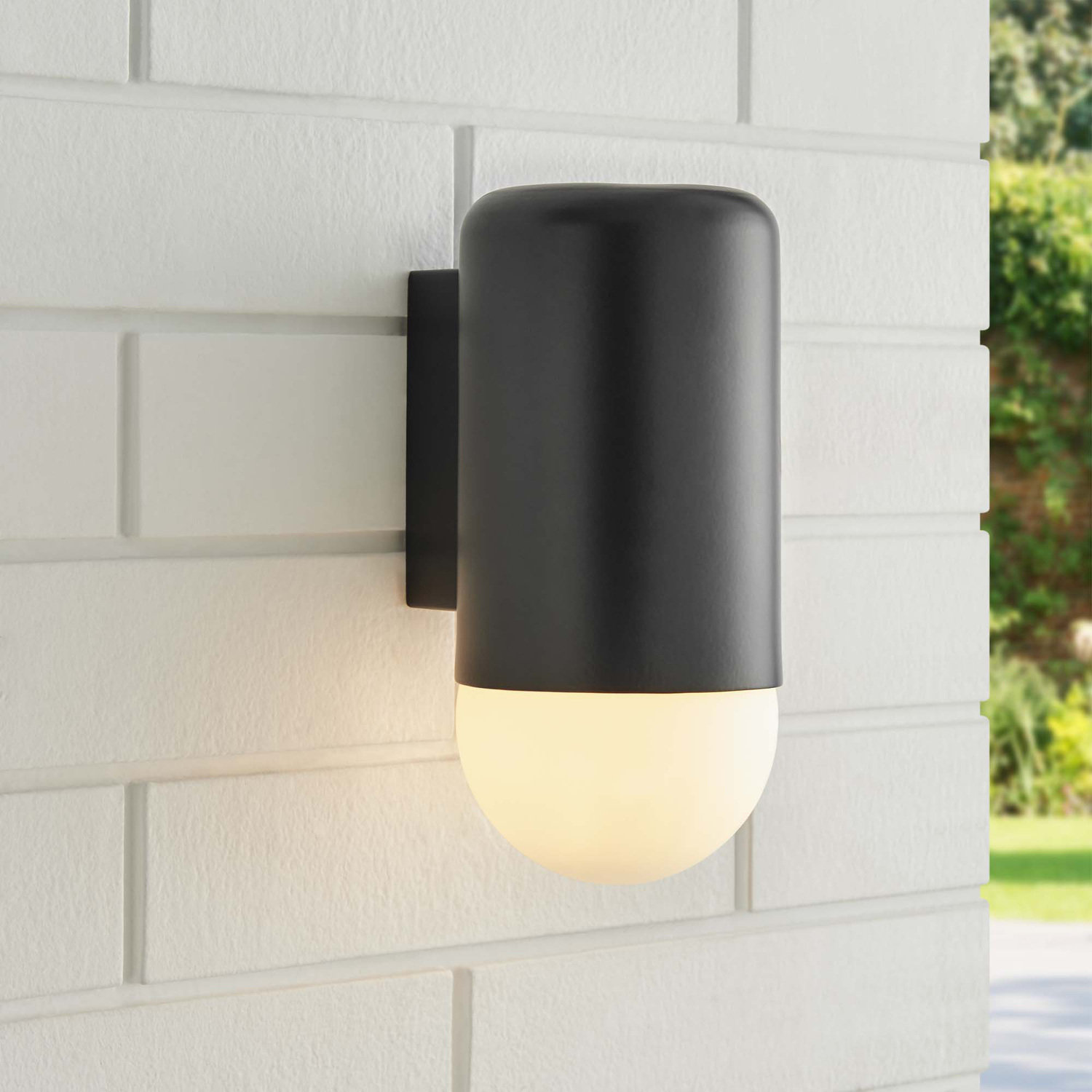 Ivor Iron & Glass Outdoor Wall Light