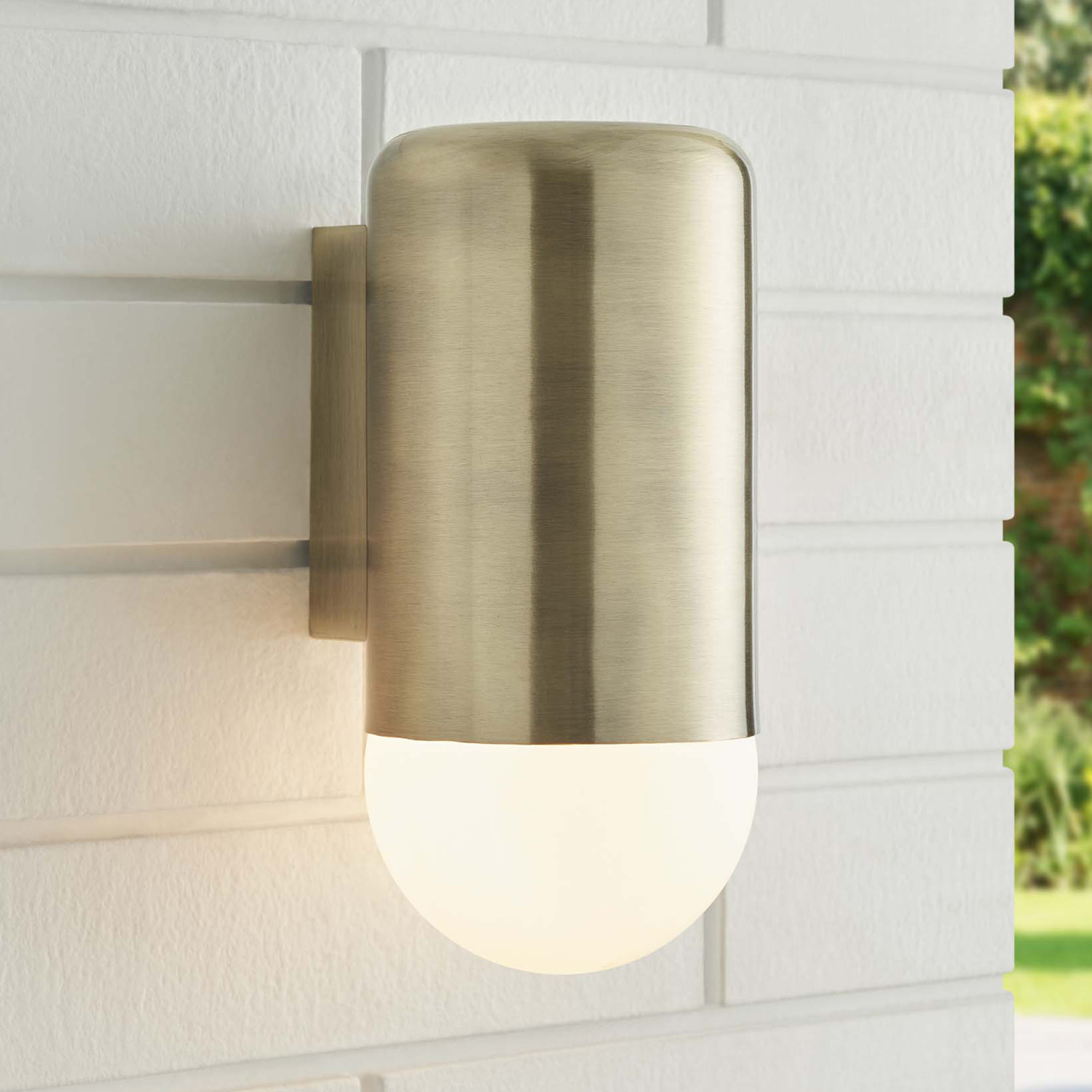 Ivor Iron & Glass Outdoor Wall Light