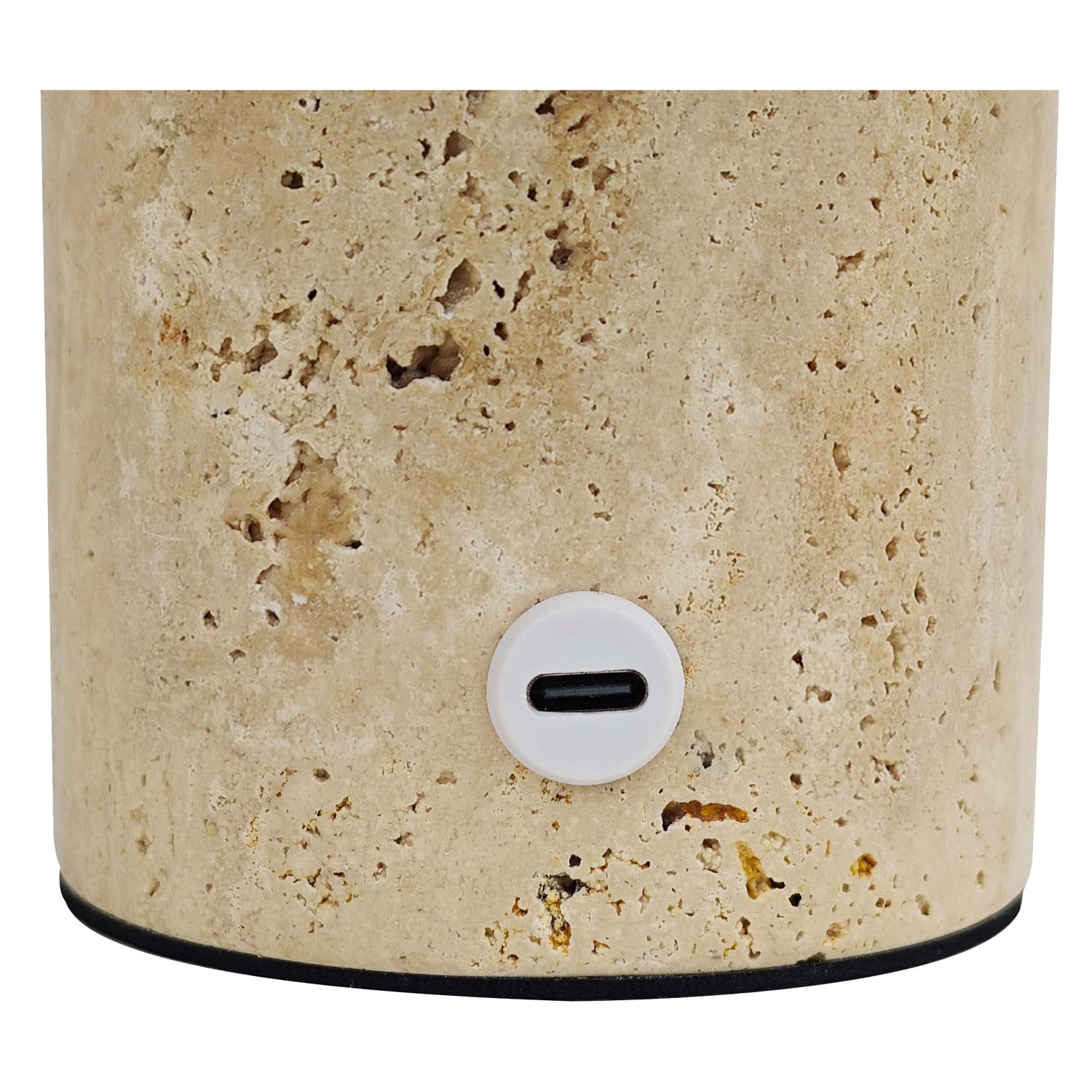Piper Travertine LED Table Lamp