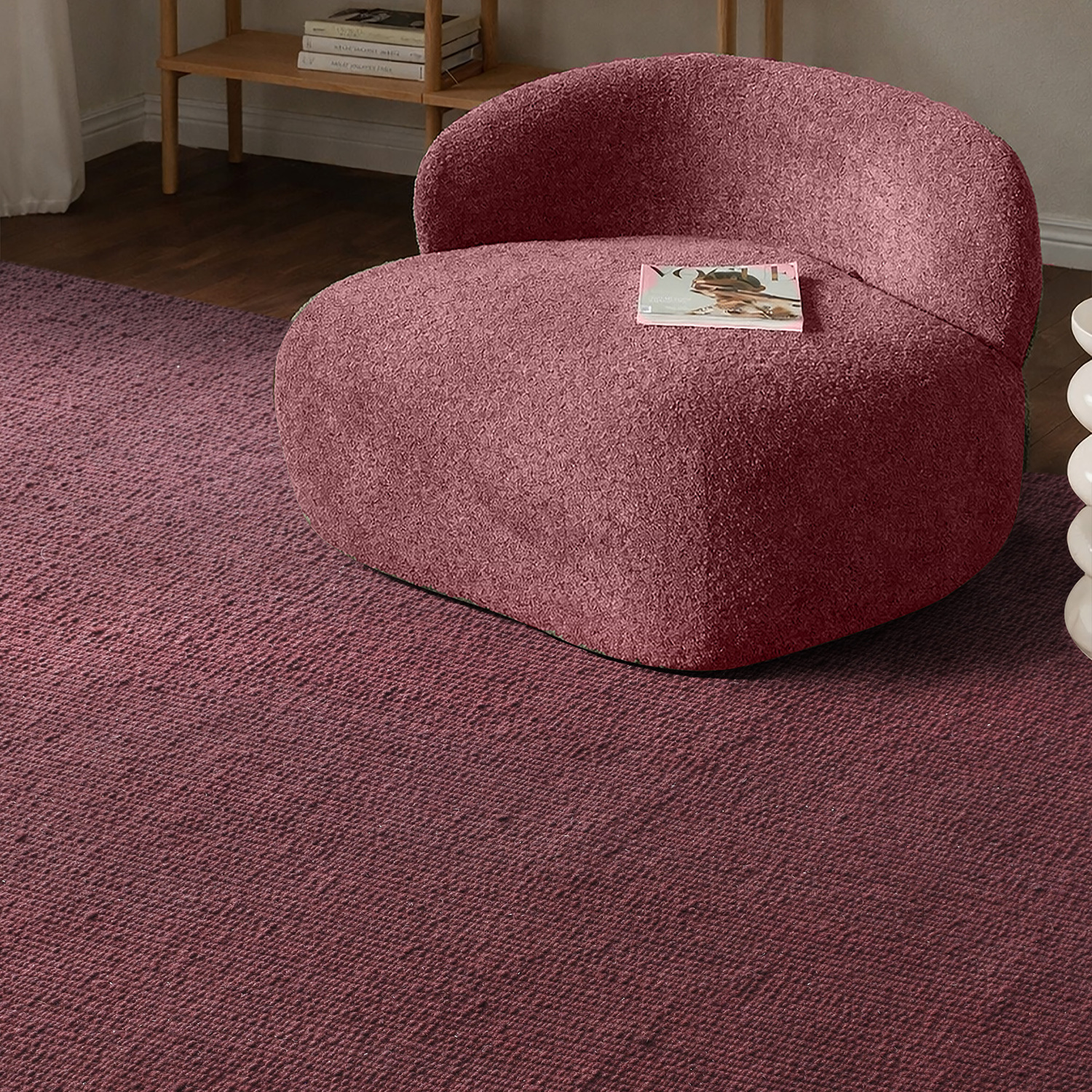 Bowie Boucle Hand-Woven Wool Rug