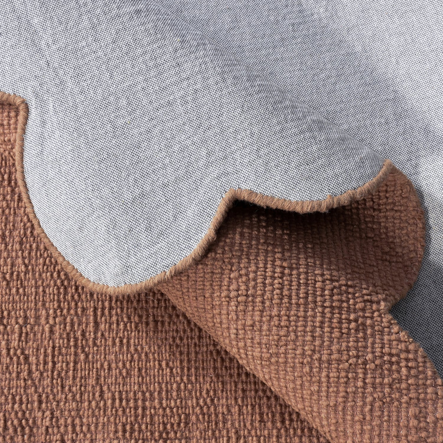 Rowe Boucle Wool-Blend Scalloped Rug