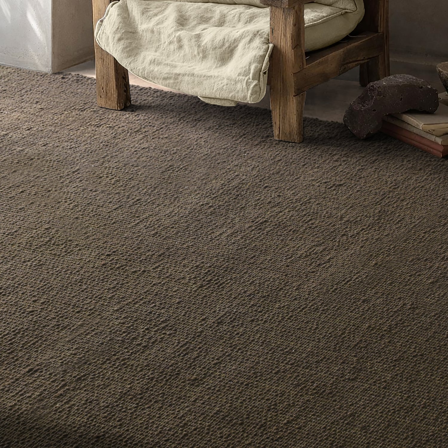 Bowie Boucle Hand-Woven Wool Rug