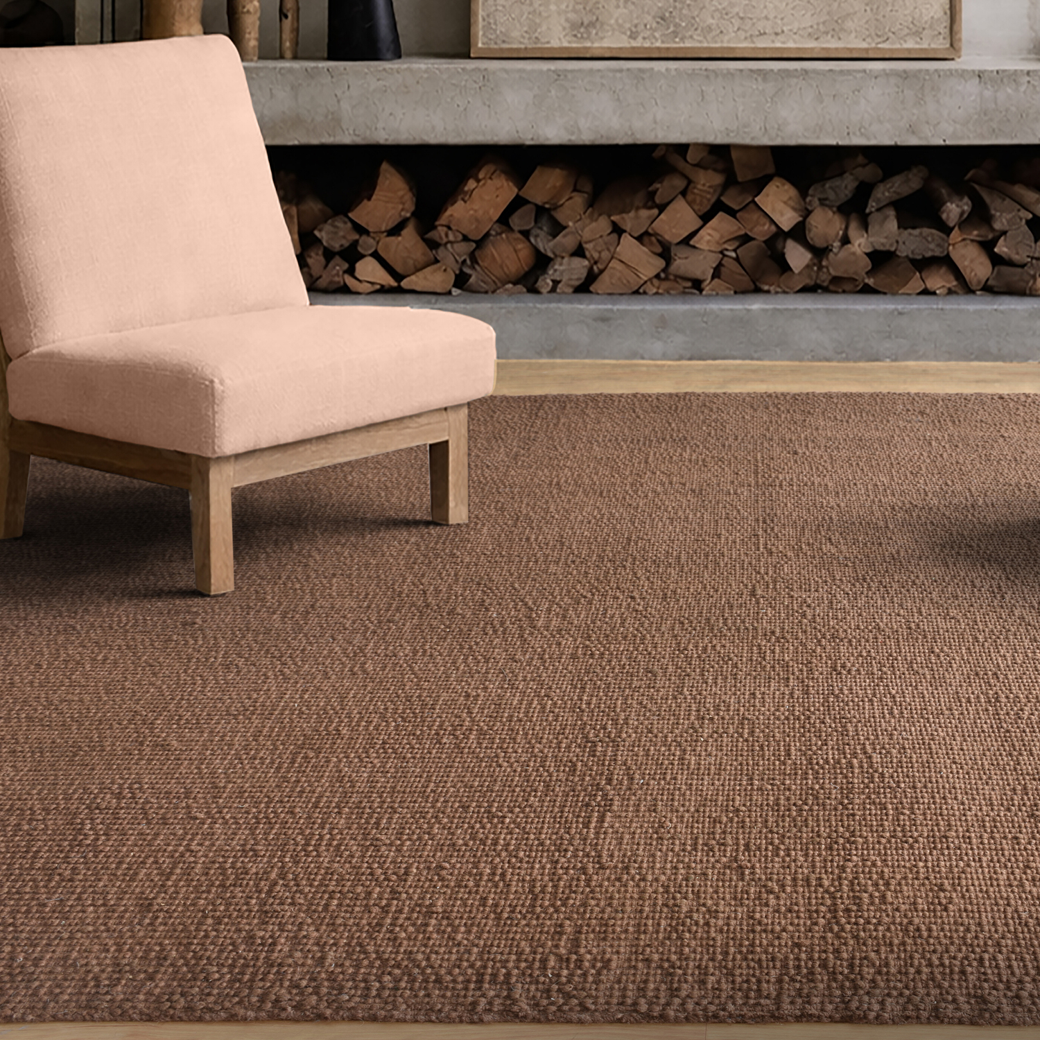 Bowie Boucle Hand-Woven Wool Rug