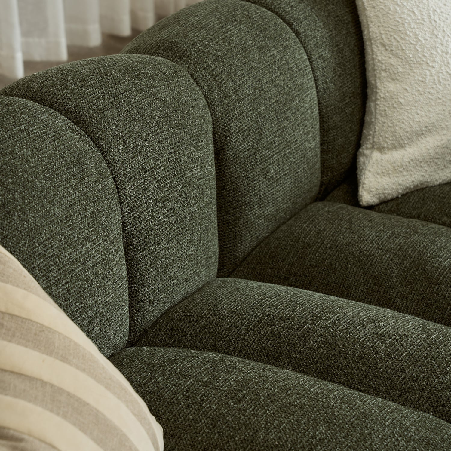 Nelson Premium 3 Seater Upholstered Sofa with Chaise