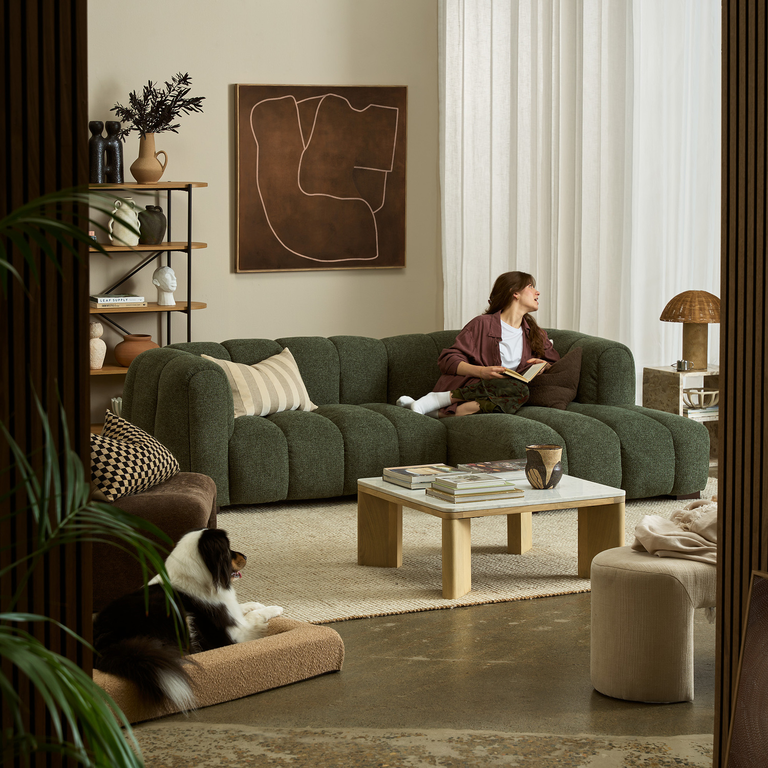 Nelson Premium 3 Seater Upholstered Sofa with Chaise