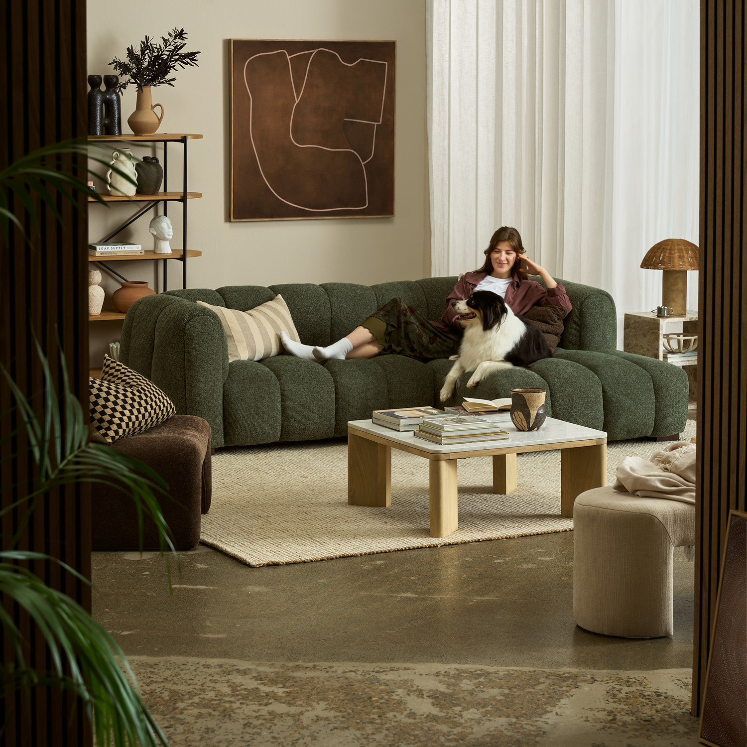 Nelson Premium 3 Seater Upholstered Sofa with Chaise