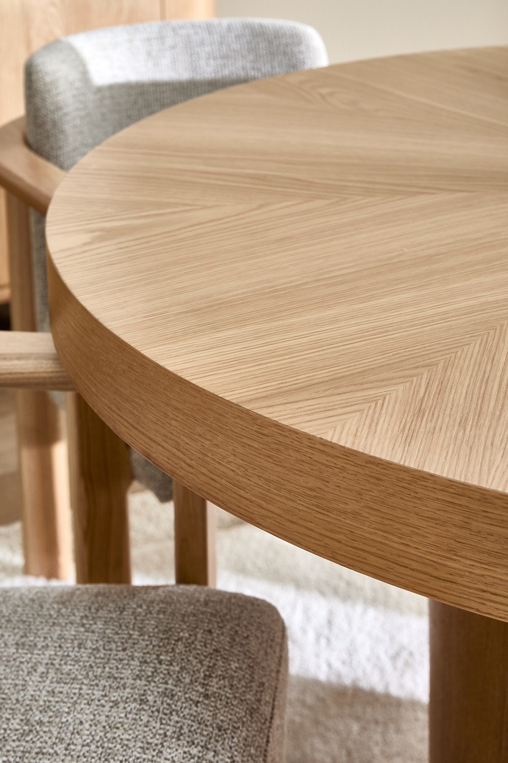 Rio Radial Parquetry Round Dining Table