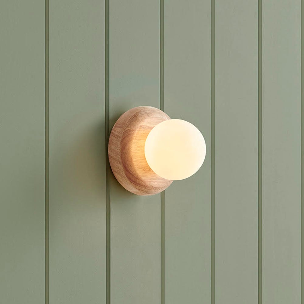 Howie Rubberwood Wall Light