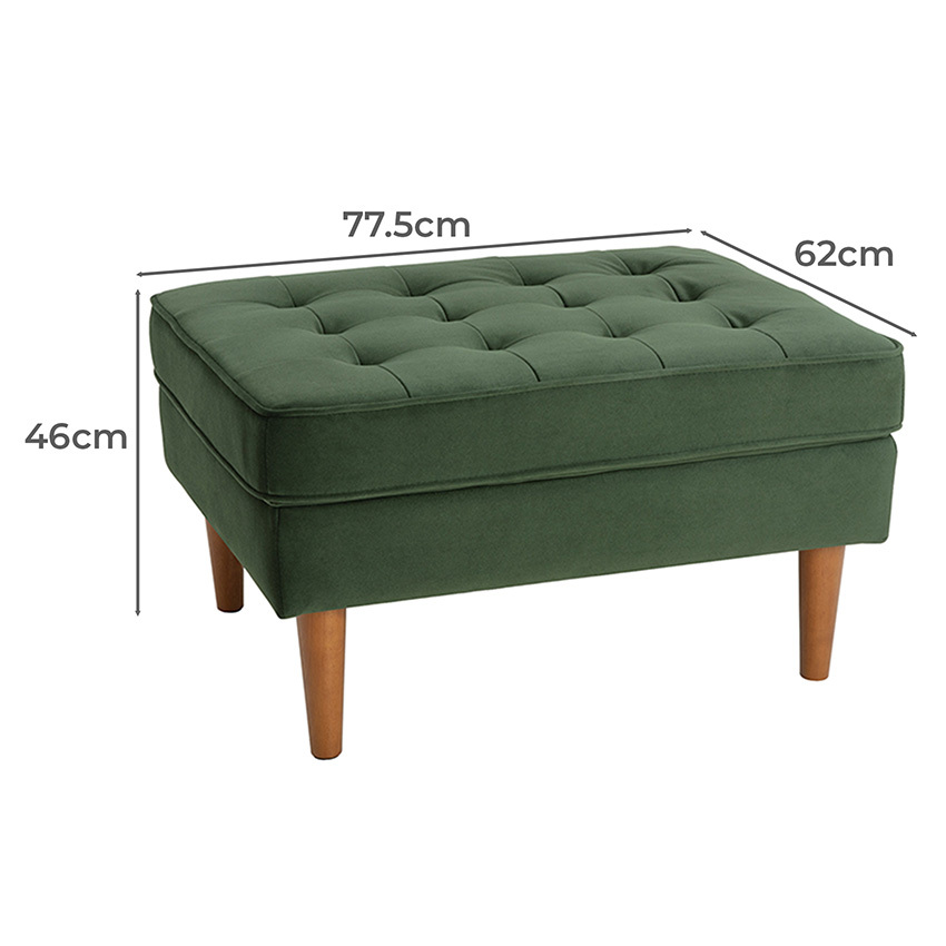 Stockholm Velvet Ottoman