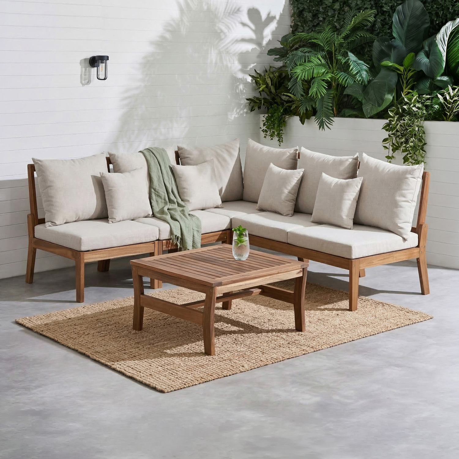 Anquilla Outdoor Modular Lounge Set with Cushions