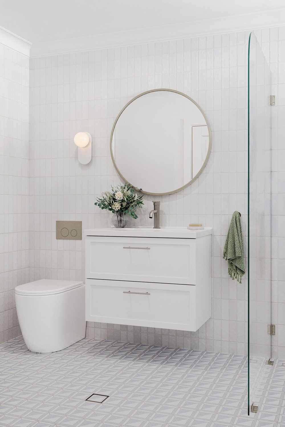 Dunes 800mm Wall Hung Single Vanity with Integrated Basin