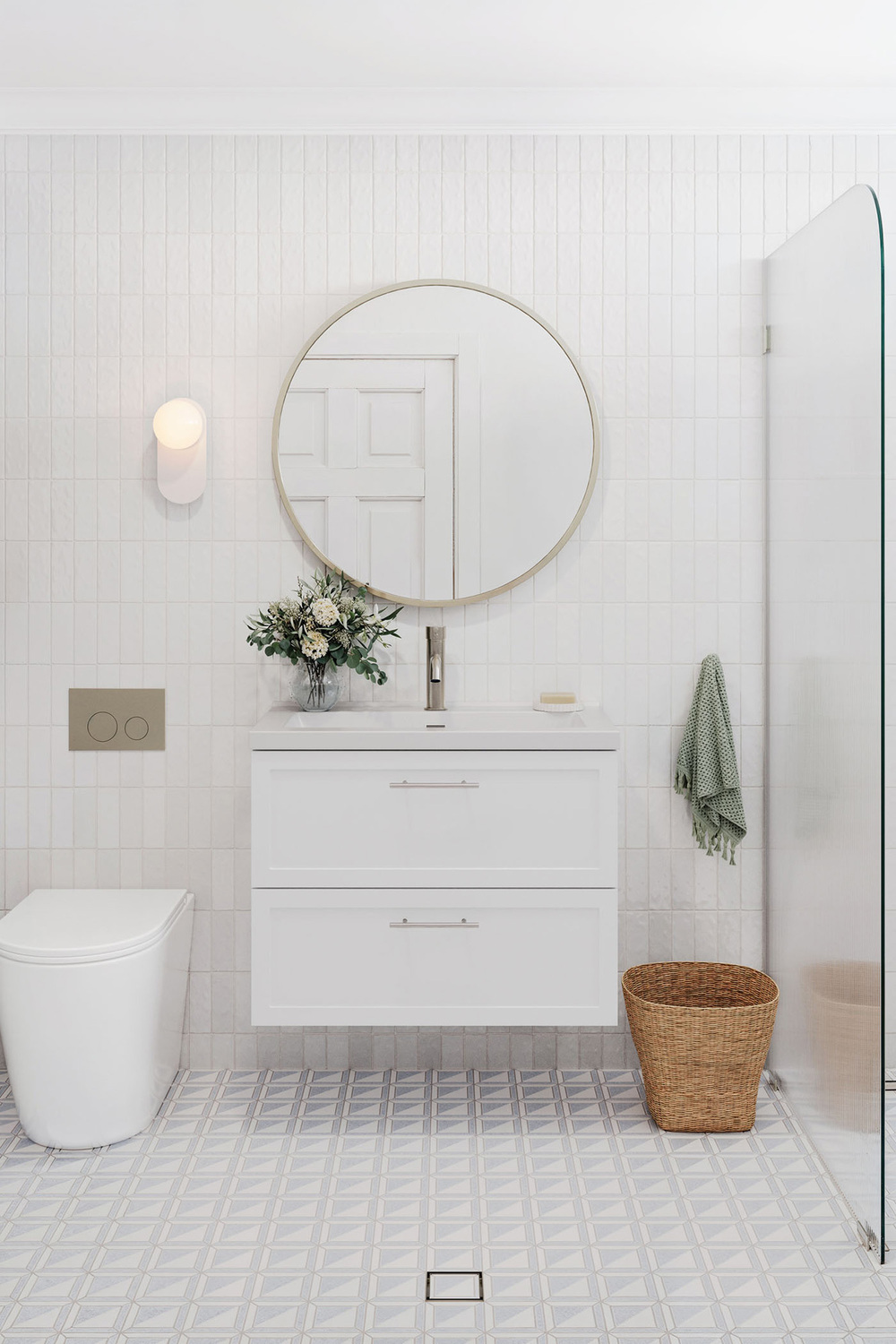 Dunes 800mm Wall Hung Single Vanity with Integrated Basin