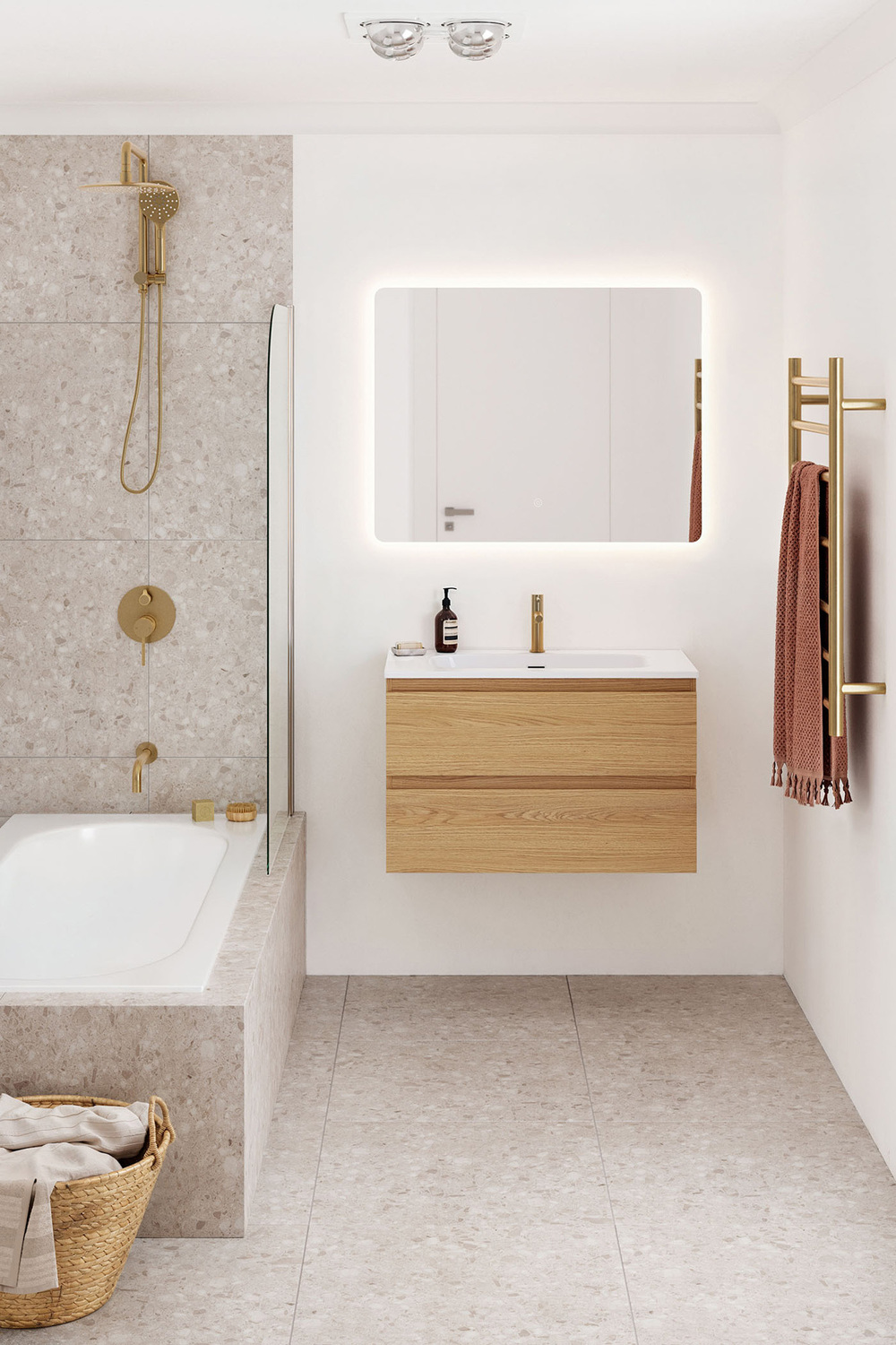 Havana 800mm Wall Hung Single Vanity with Integrated Basin