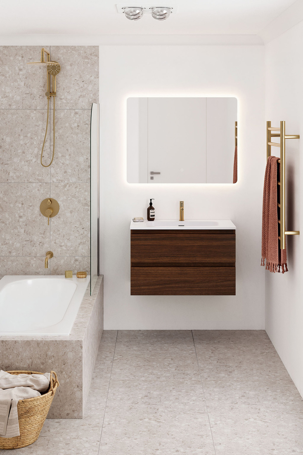 Havana 800mm Wall Hung Single Vanity with Integrated Basin