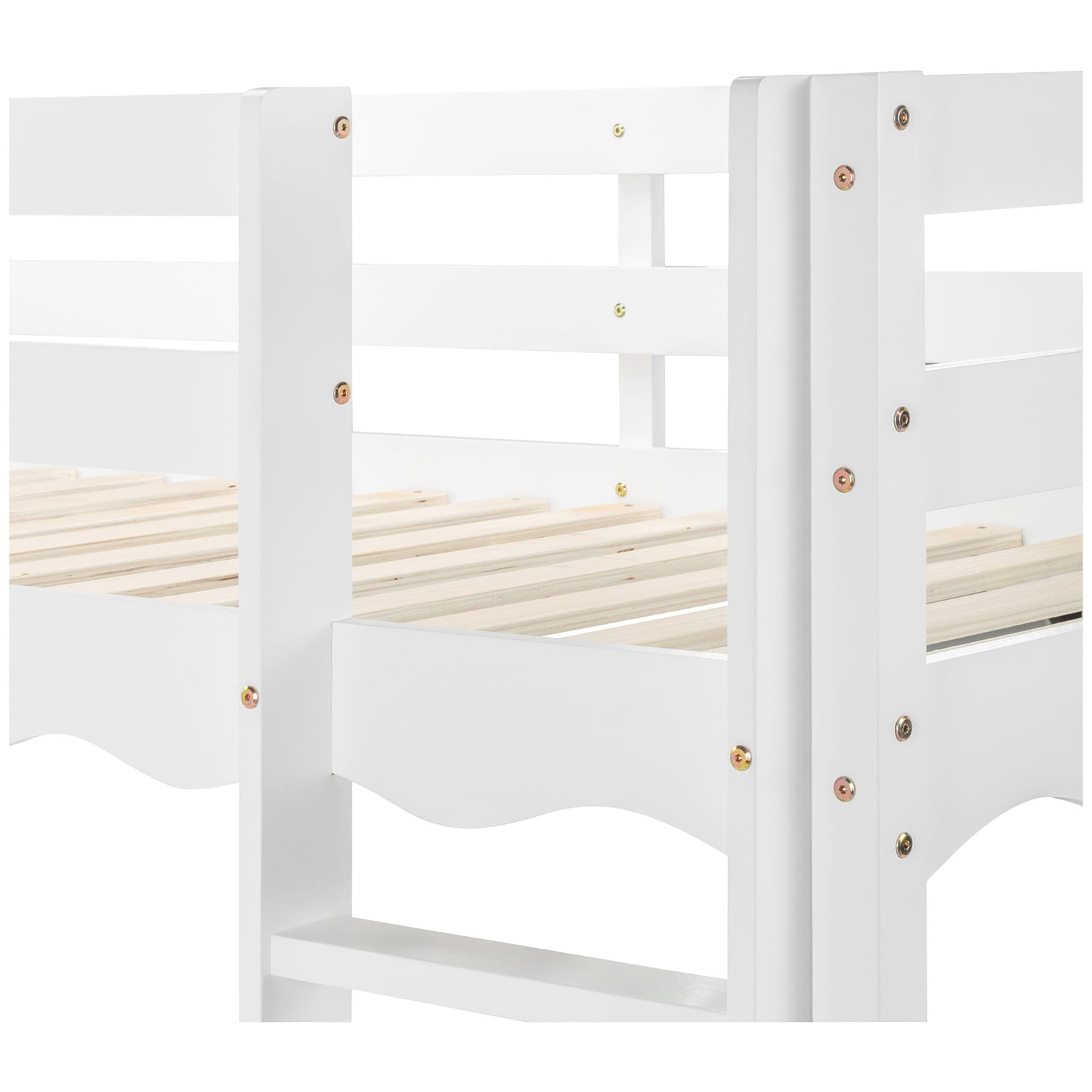 Wavy Pine Wood Loft Bed