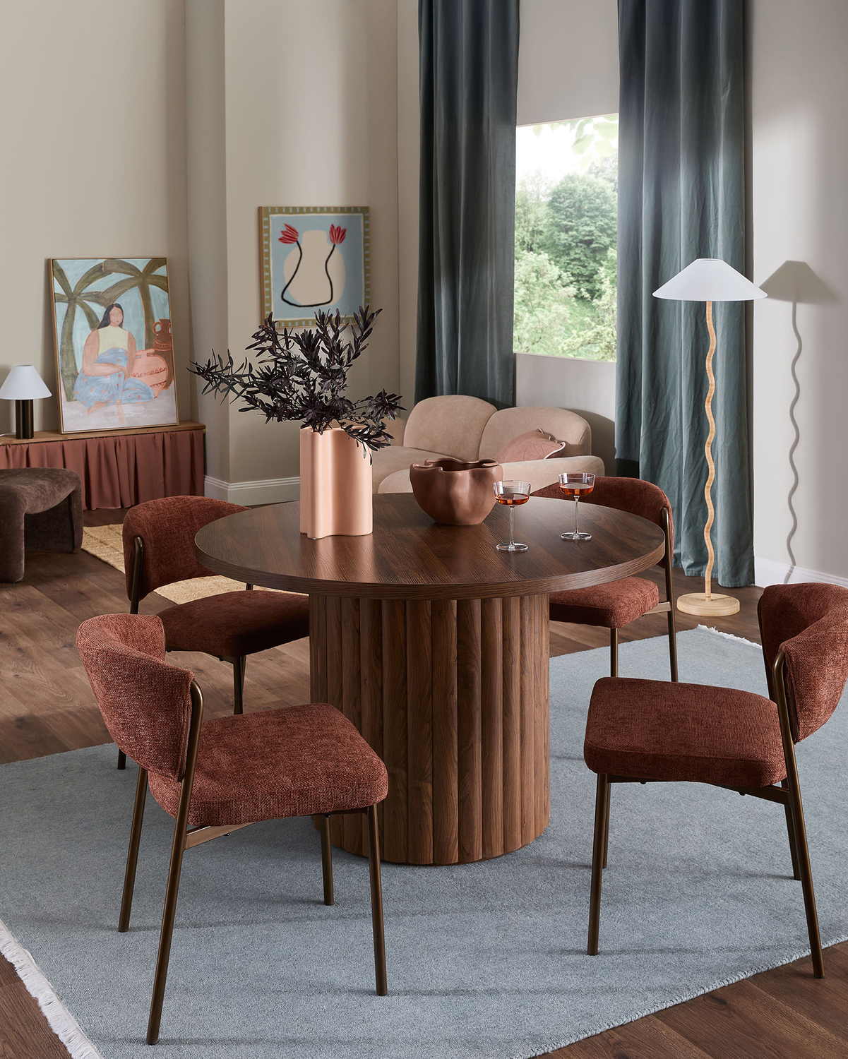 120cm Elodie Round Dining Table
