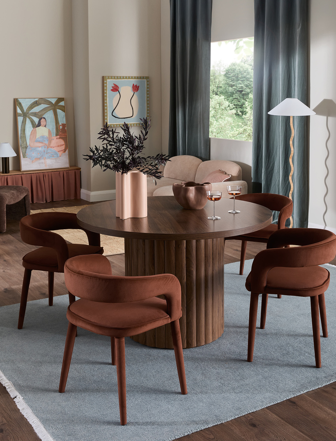 120cm Elodie Round Dining Table