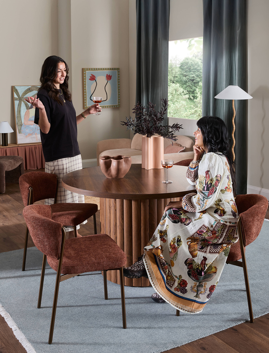 120cm Elodie Round Dining Table