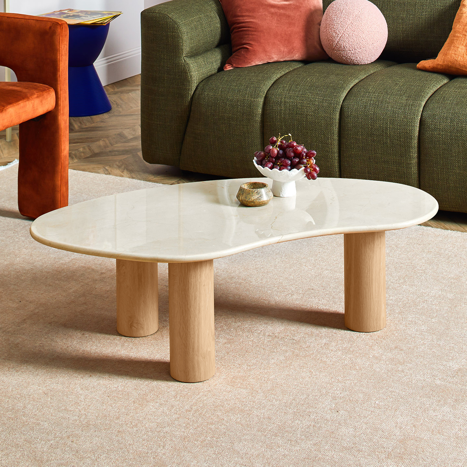 Iggy Irregular Marble Coffee Table