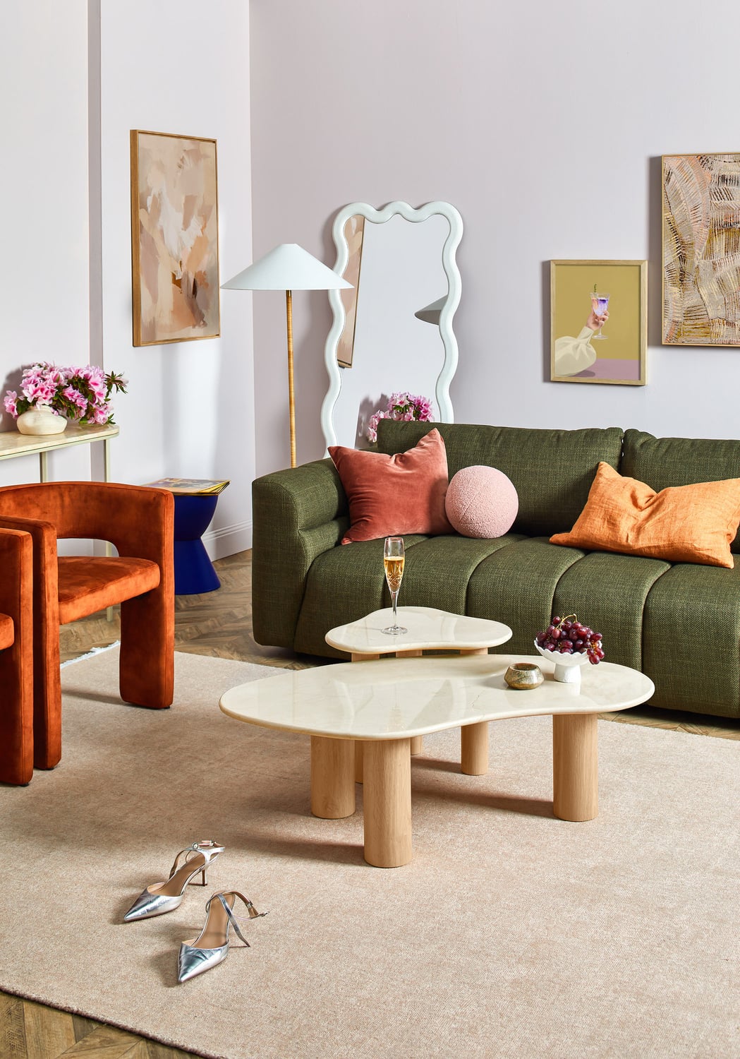 Iggy Irregular Marble Coffee Table