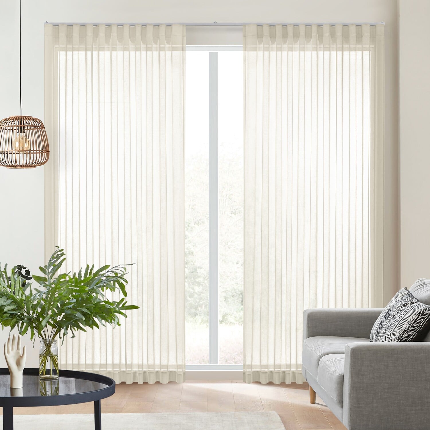 Eden Sheer S-Fold Curtains