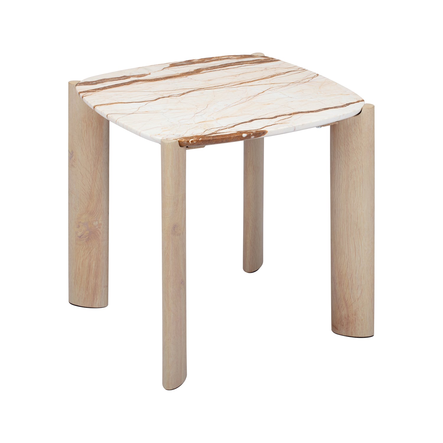 Marilyn Merlot Marble Side Table