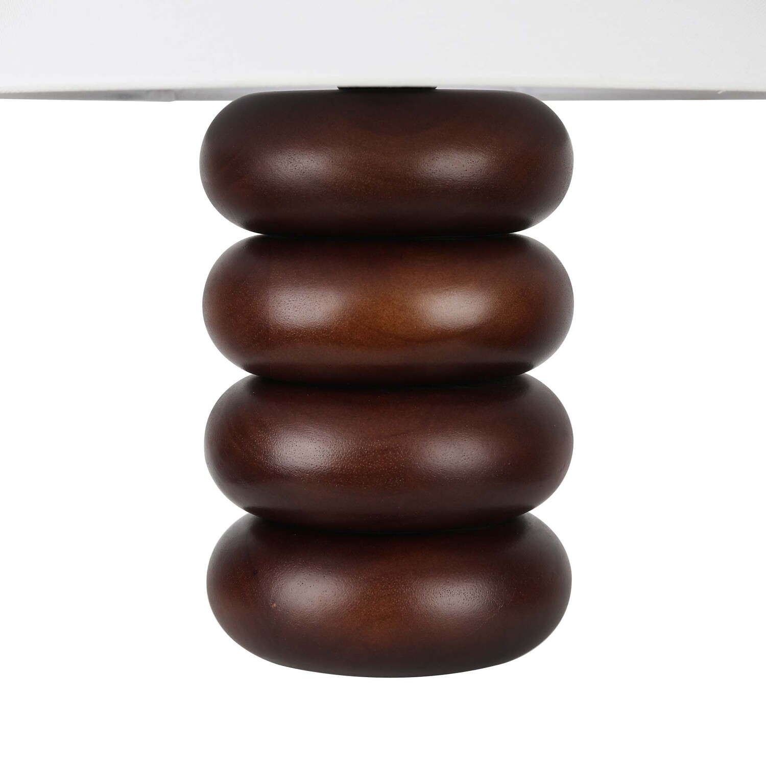 Bodhi Stacked Rubberwood Table Lamp