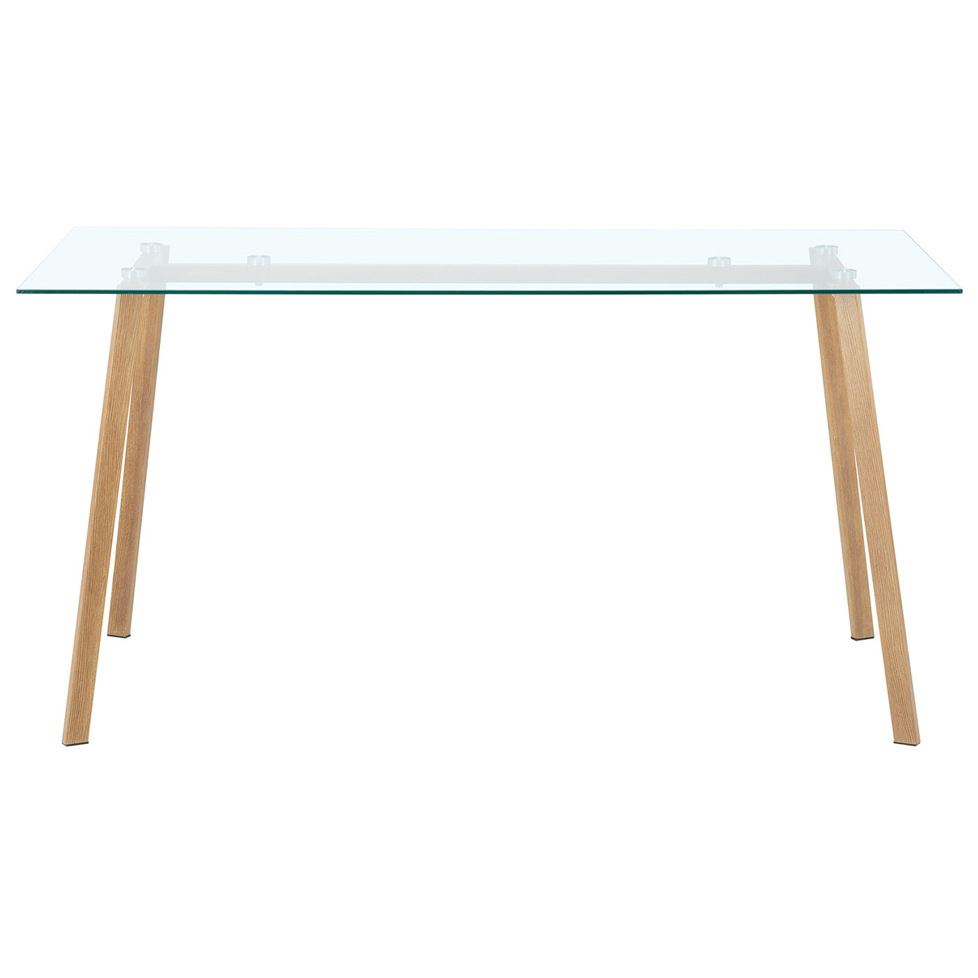 Hayden Glass Dining Table & Herb Dining Chair Set