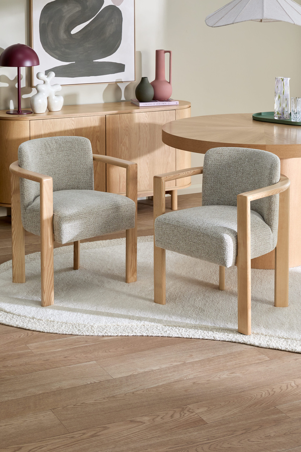 Rio Round Dining Table & Ramsay Dining Chair Set
