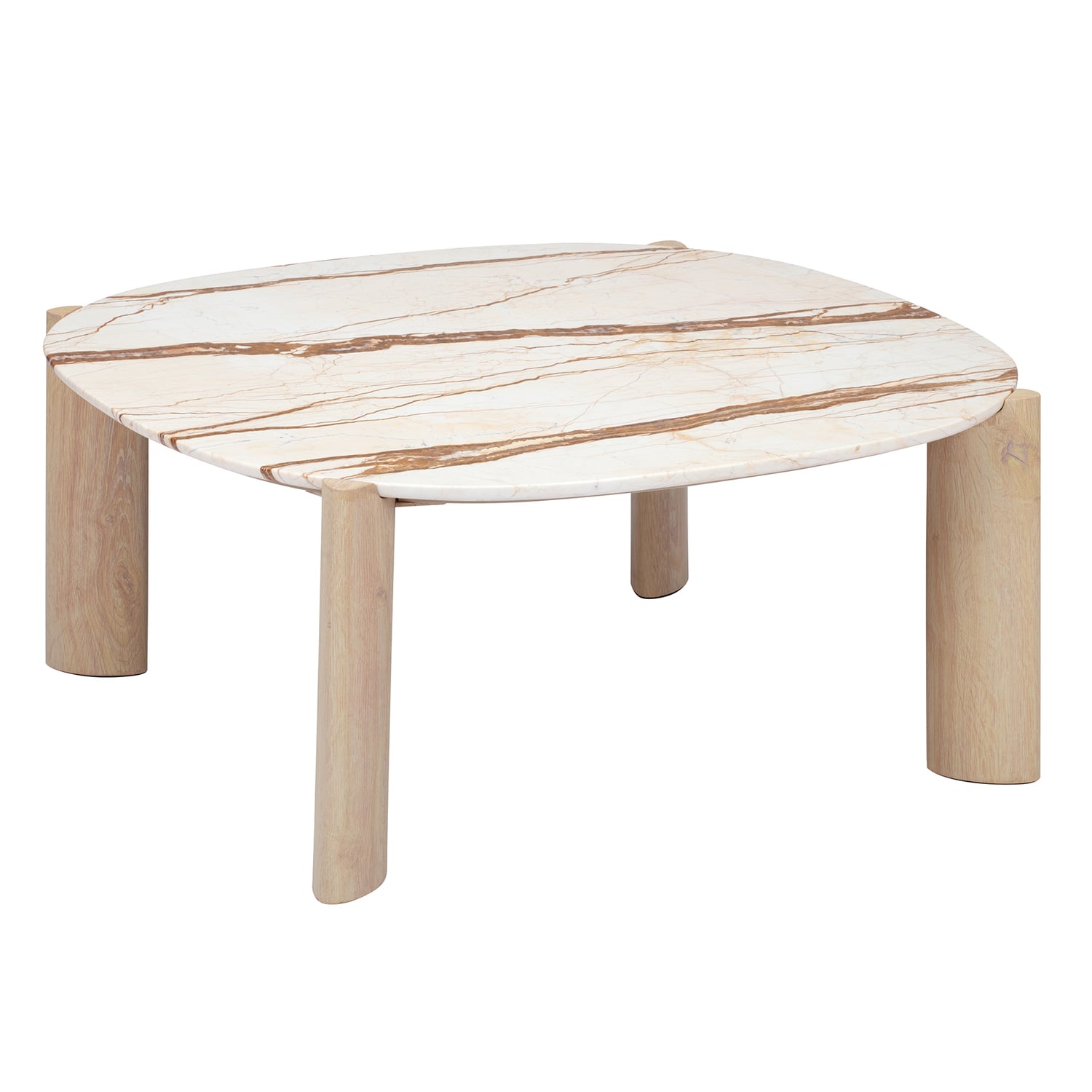Marilyn Merlot Marble Coffee Table