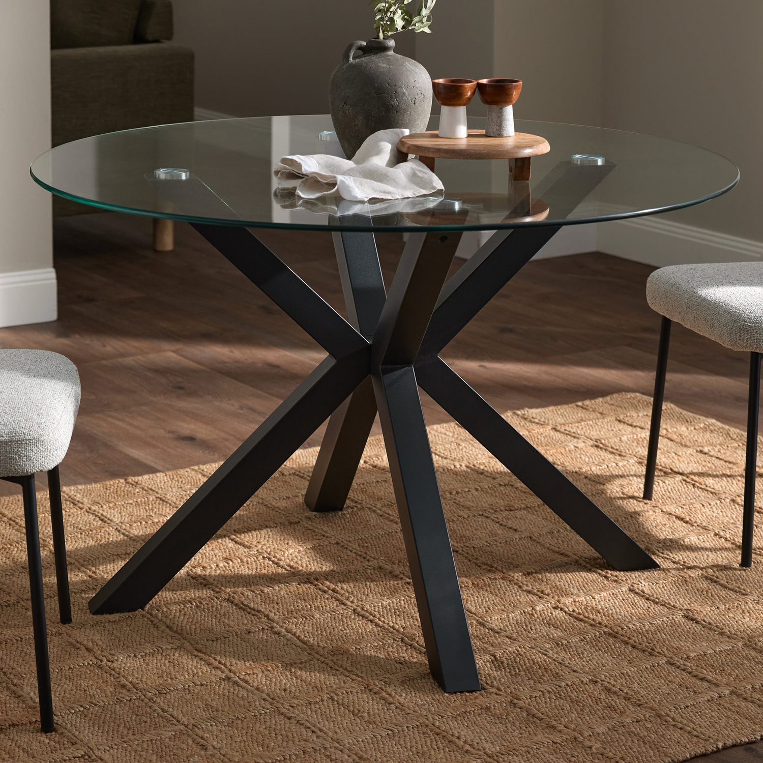 Charlie Glass Dining Table