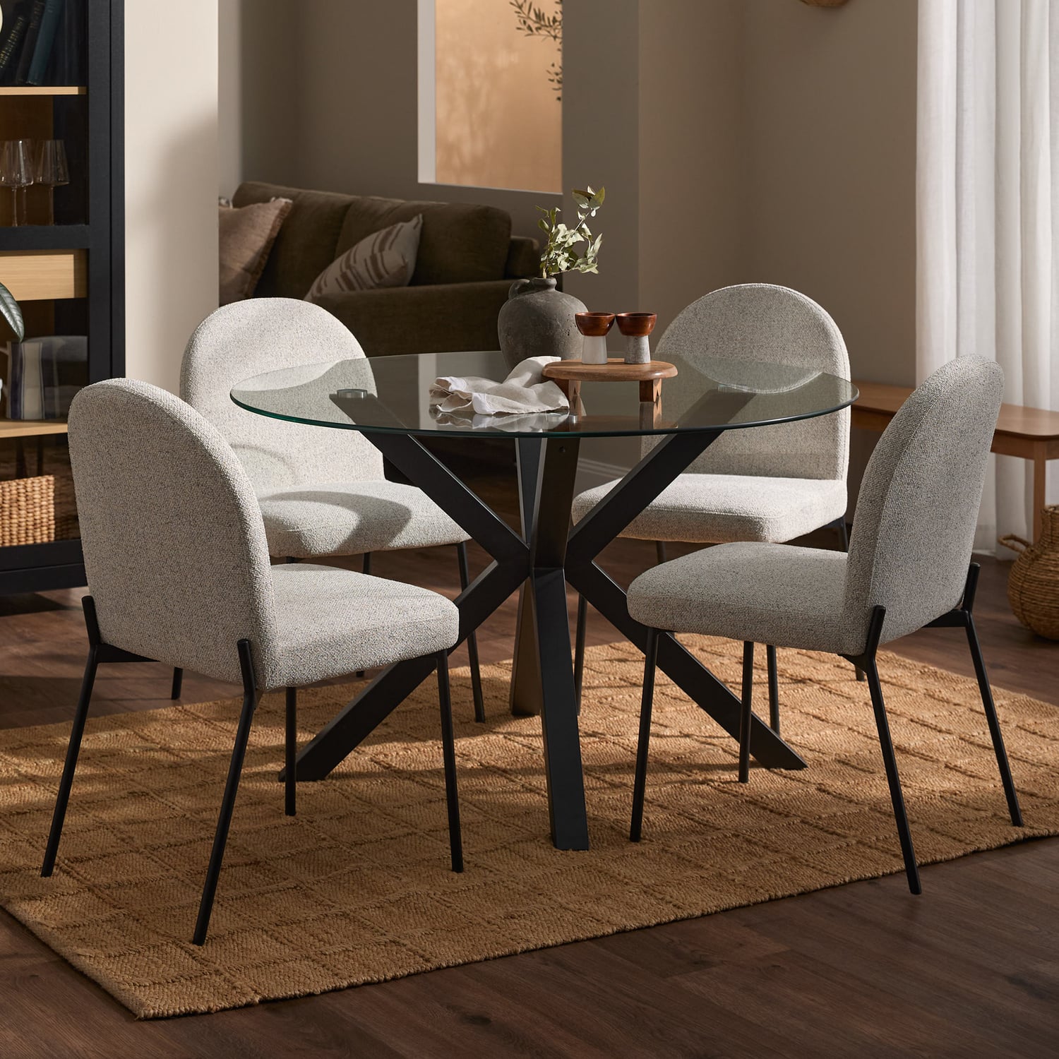 Charlie Glass Dining Table