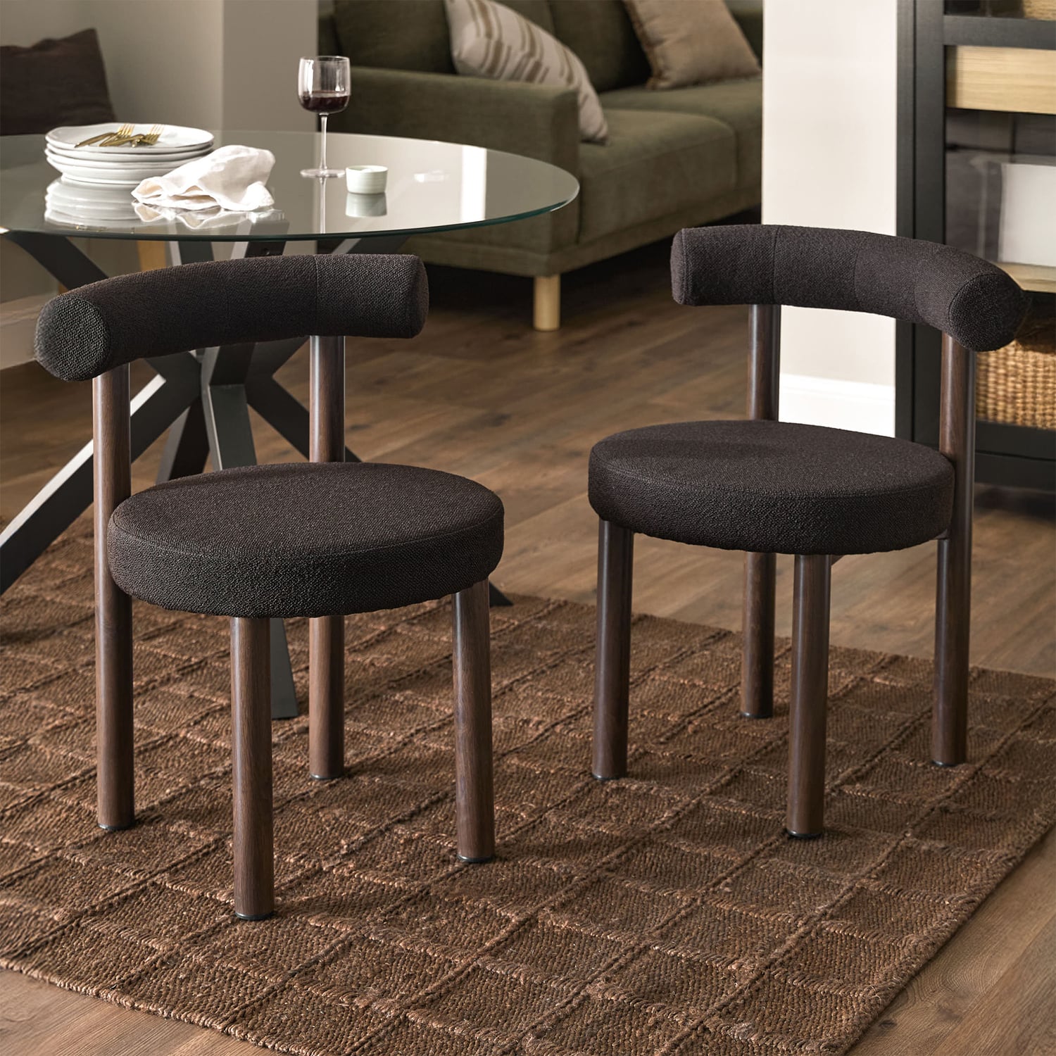 Roselin Boucle Dining Chairs