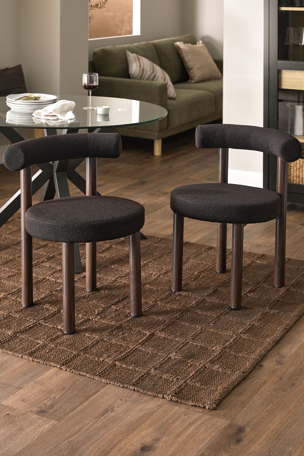 Roselin Boucle Dining Chairs