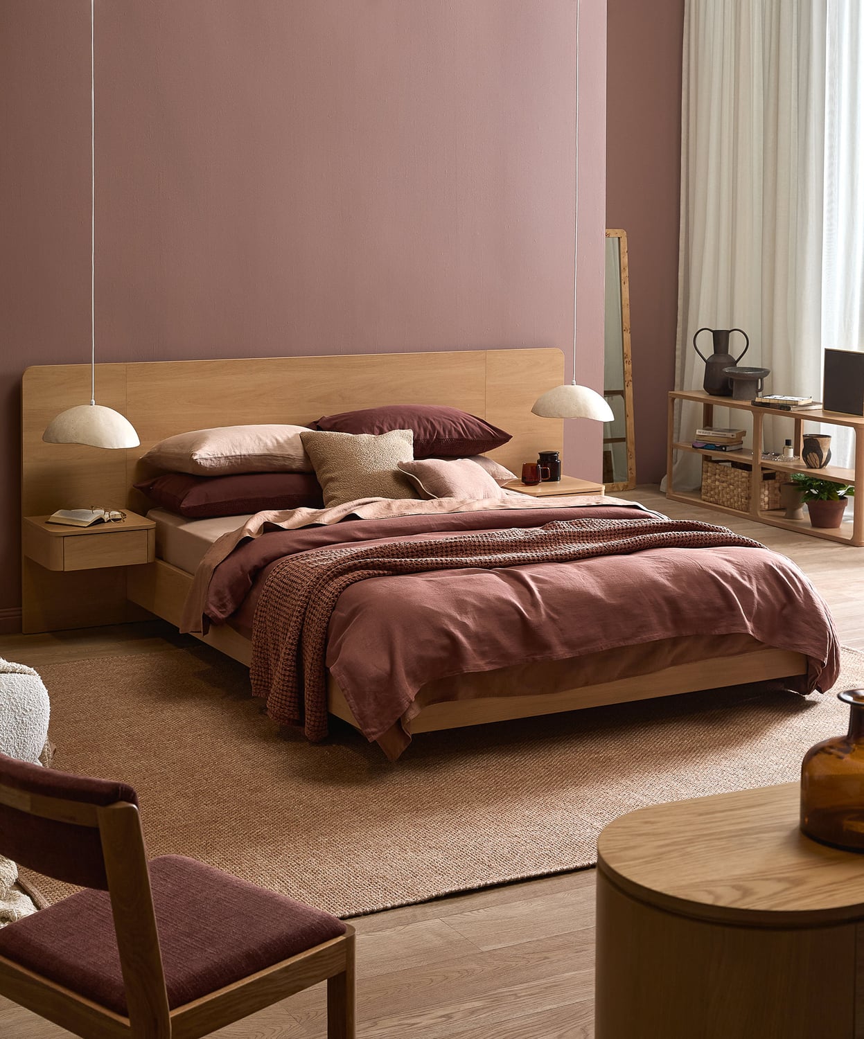 Rupert Queen Bed with Built-in Bedside Tables