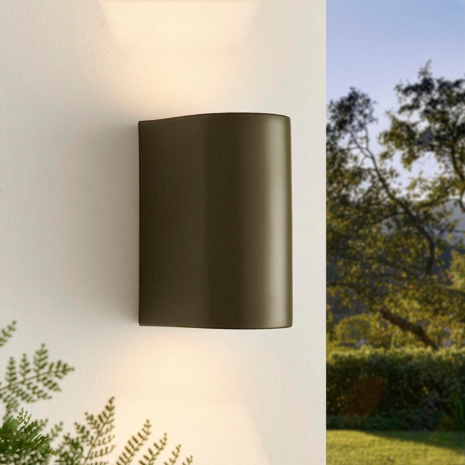 Haze Ceramic Outdoor Wall Light