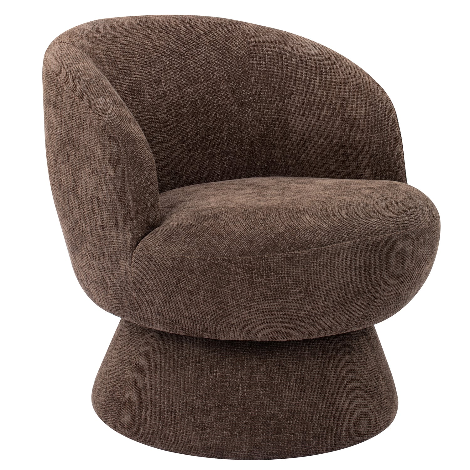 Eloise Chenille Swivel Armchair