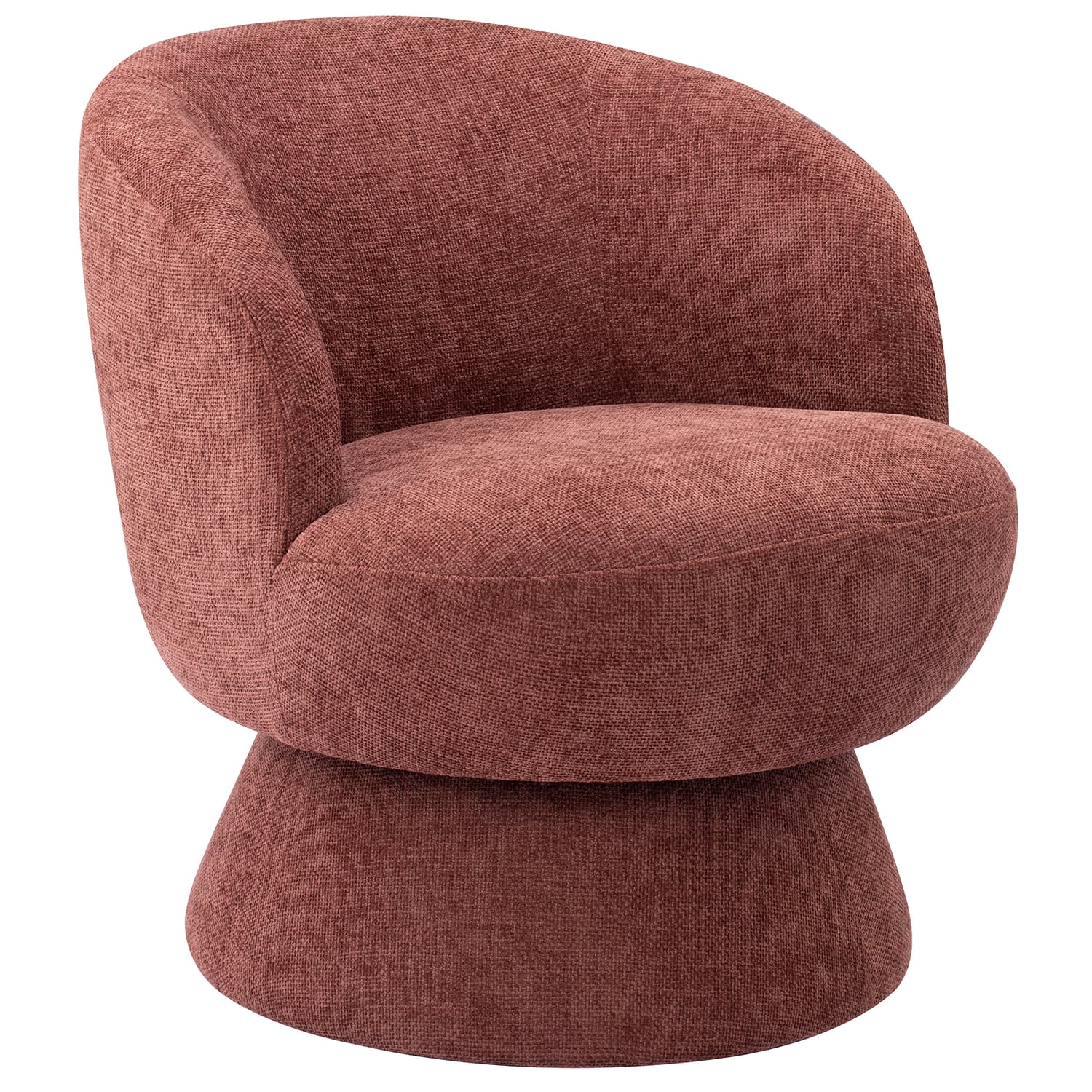 Eloise Chenille Swivel Armchair