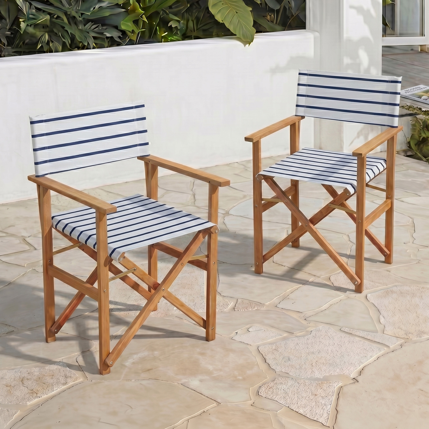 Belize Wooden Outdoor Director's Chairs