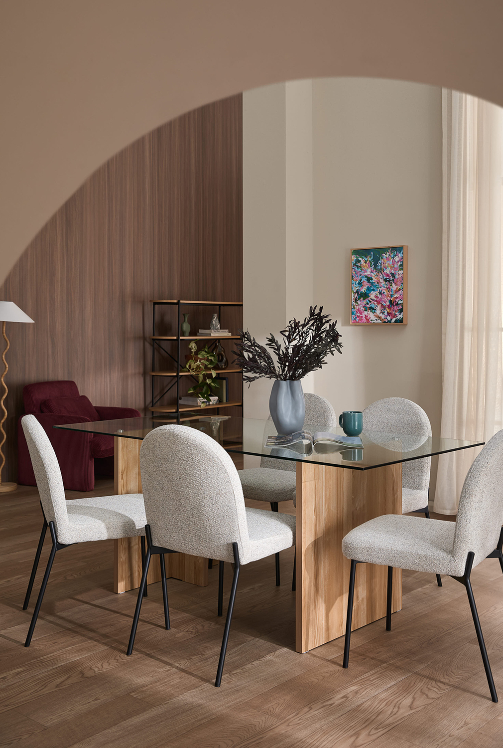 Herve Arch Upholstered Dining Chairs