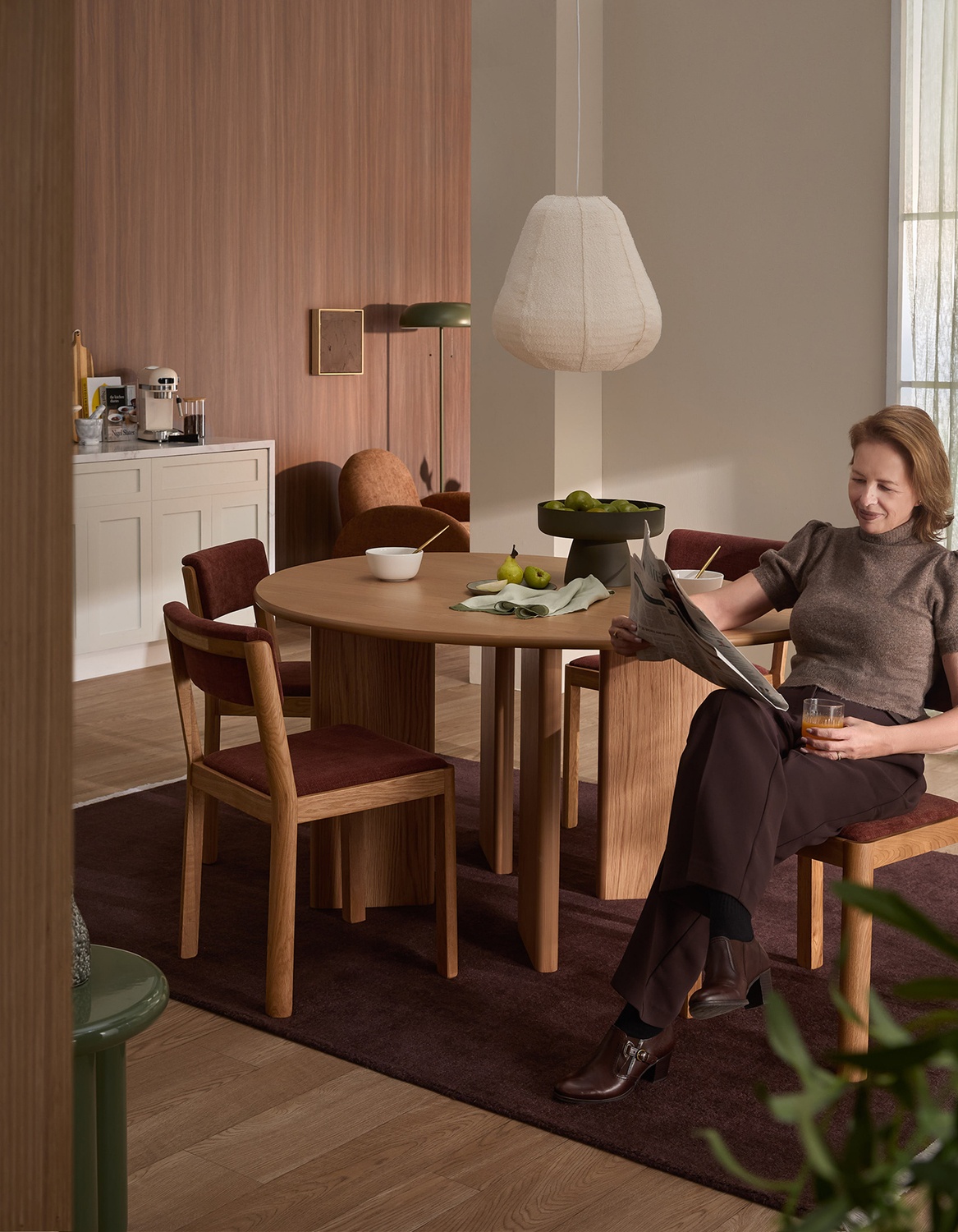 Alex Solid Oak Wood Dining Chairs