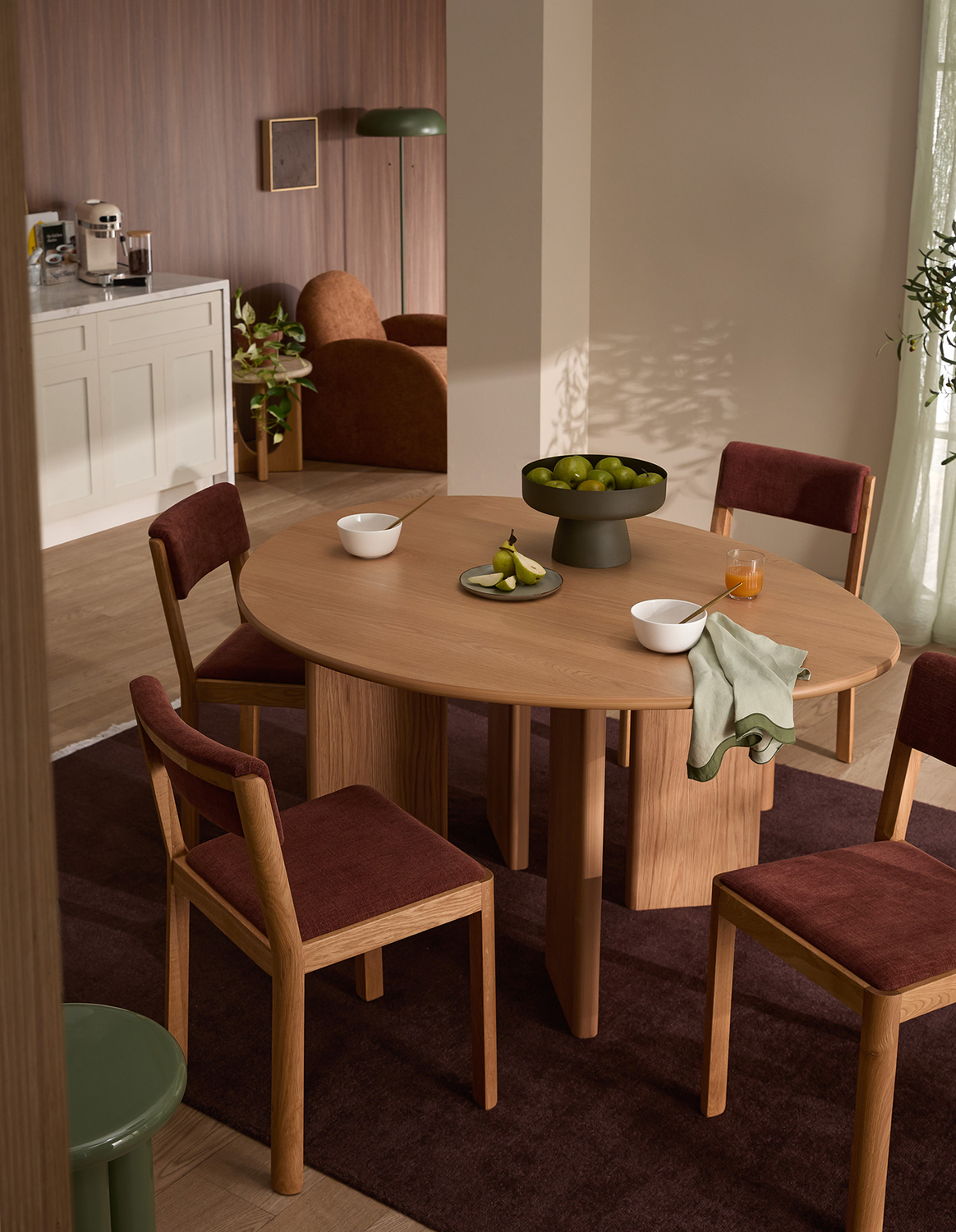 Alex Solid Oak Wood Dining Chairs