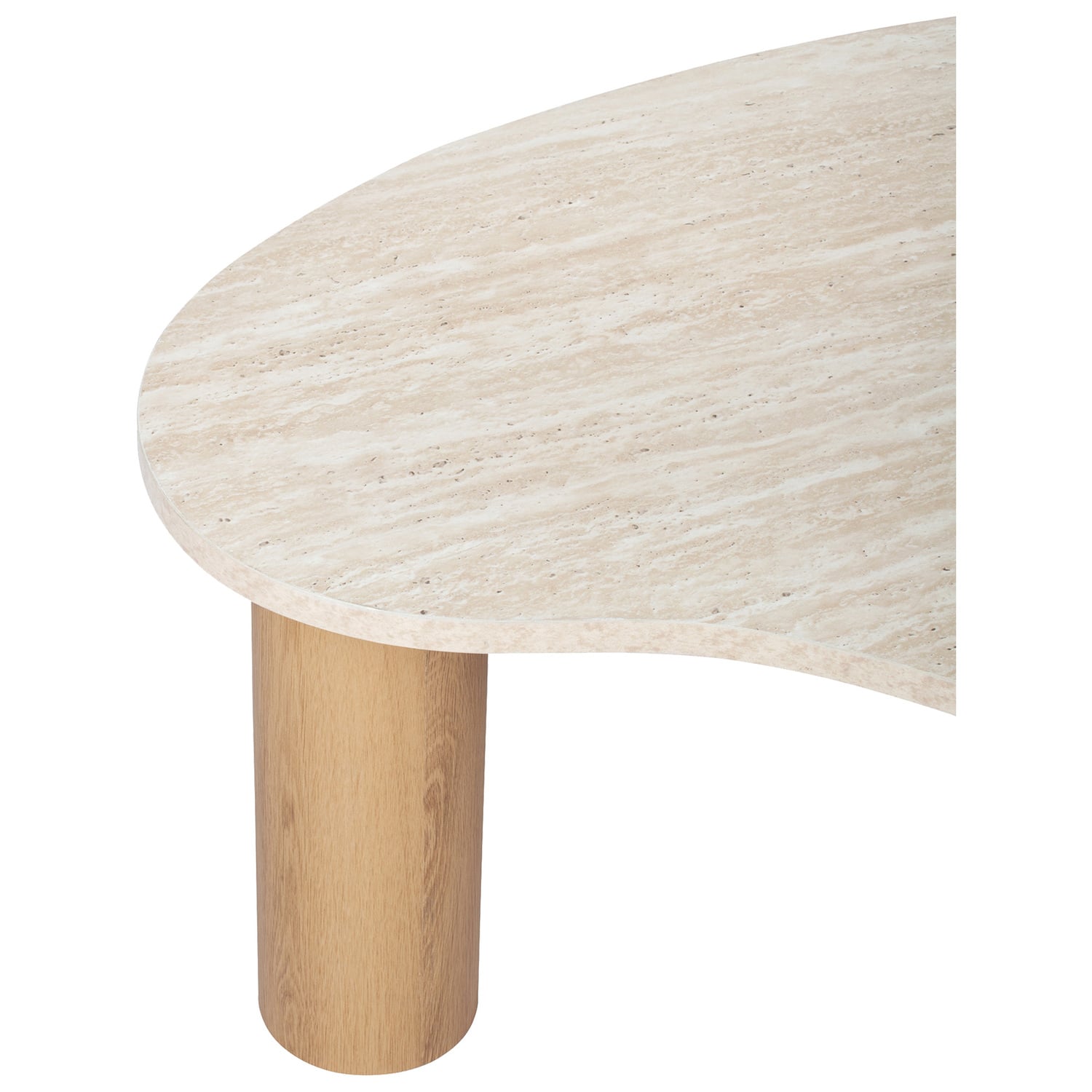 Nikki Travertine-Look Coffee Table