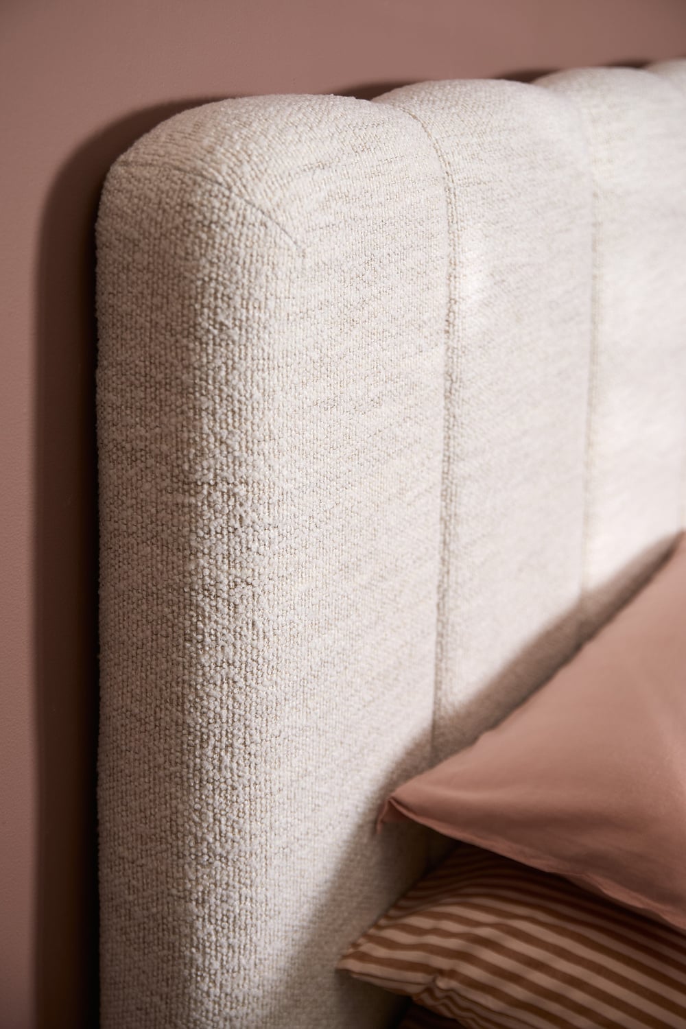 Natural Cora Boucle Bed