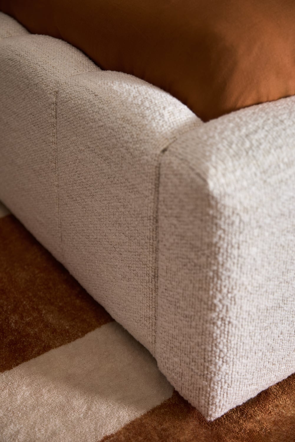 Natural Cora Boucle Bed