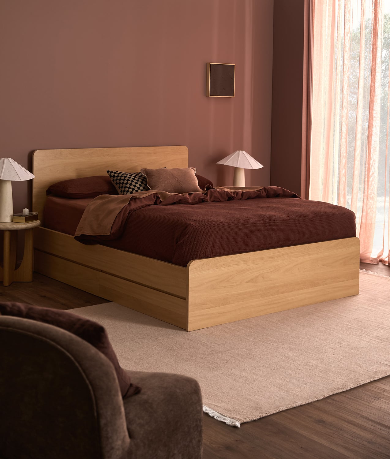 Meeka Bed Frame with Underbed Drawers