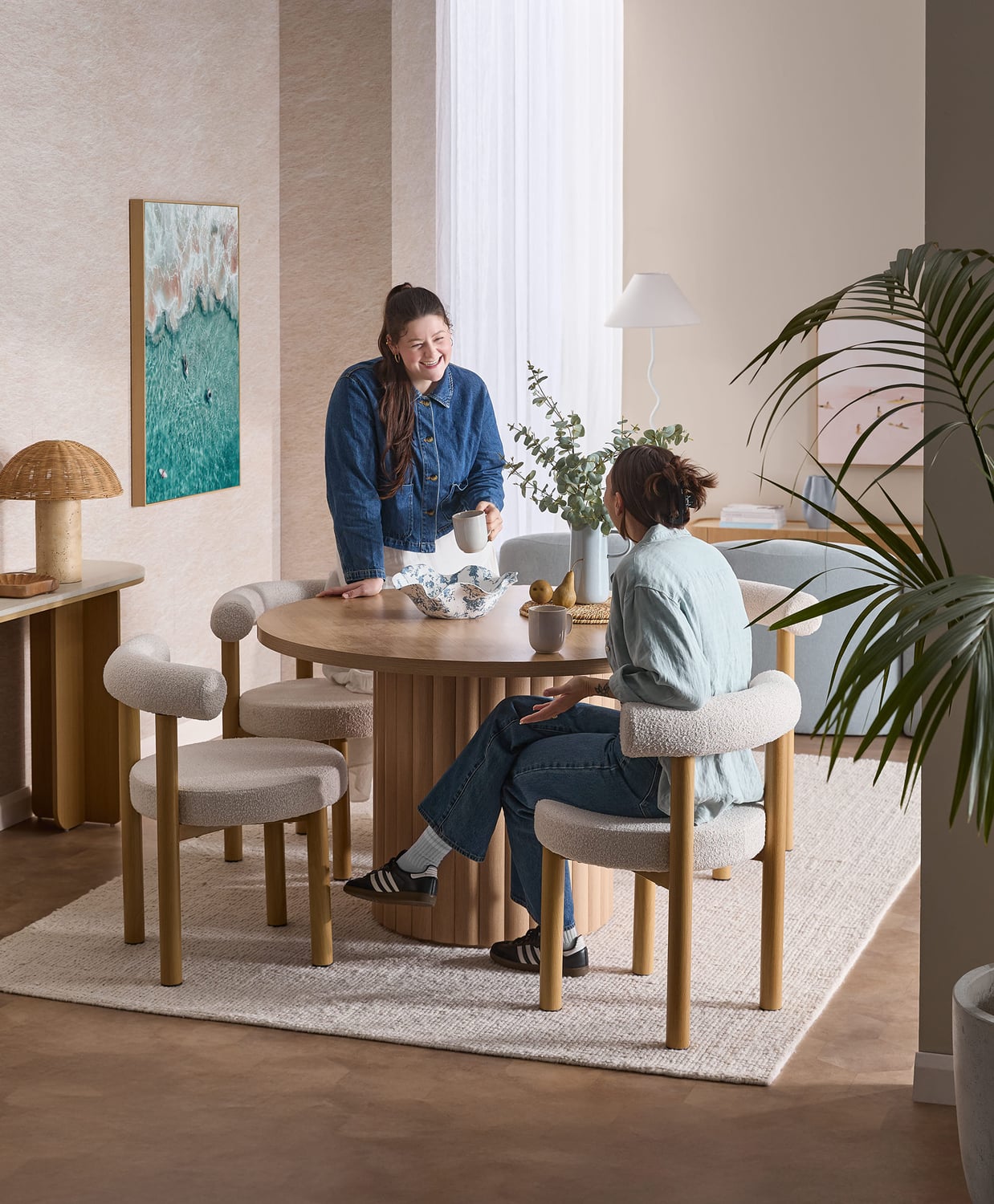 Roselin Boucle Dining Chairs